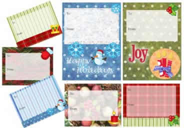 Free Holiday Gift Tags